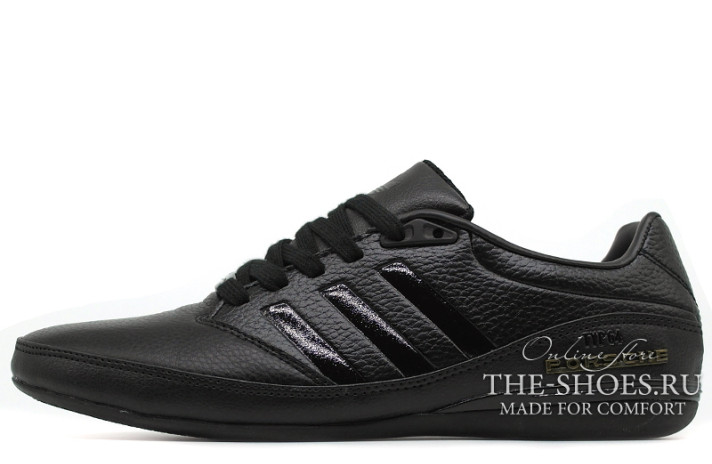 Кроссовки Adidas Porsche Design TYP 64 v2 leather Black M20586 черные, кожаные