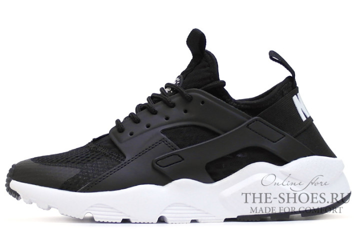 Кроссовки Nike Air Huarache Ultra Black Anthracite White 819685-016 черные