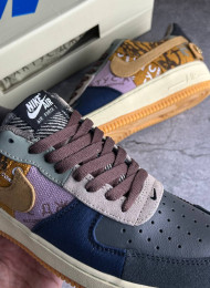 Кроссовки Nike Air Force 1 Travis Scott Cactus Jack живое фото 3