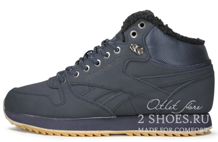 Кроссовки Reebok Mid Ripple Winter Navy  синие